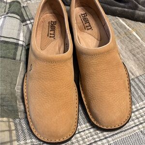 Born Light Brown Leather Women's Loafers